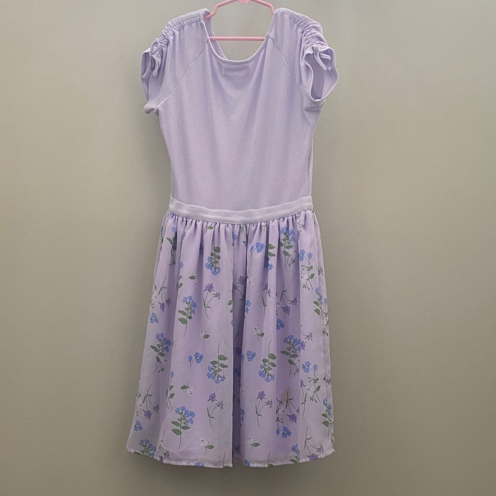 The Children’s Place Floral Lavender Kids Dress 14